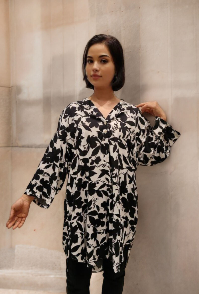 Wholesaler Lusa Mode - 3/4 sleeve printed tunic