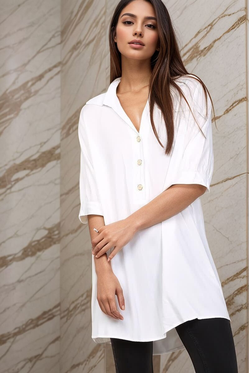 Wholesaler Lusa Mode - Plain tunic with button