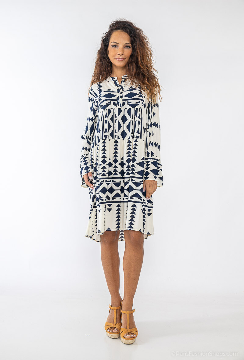Mayorista Lusa Mode - Túnica estampada geométrica