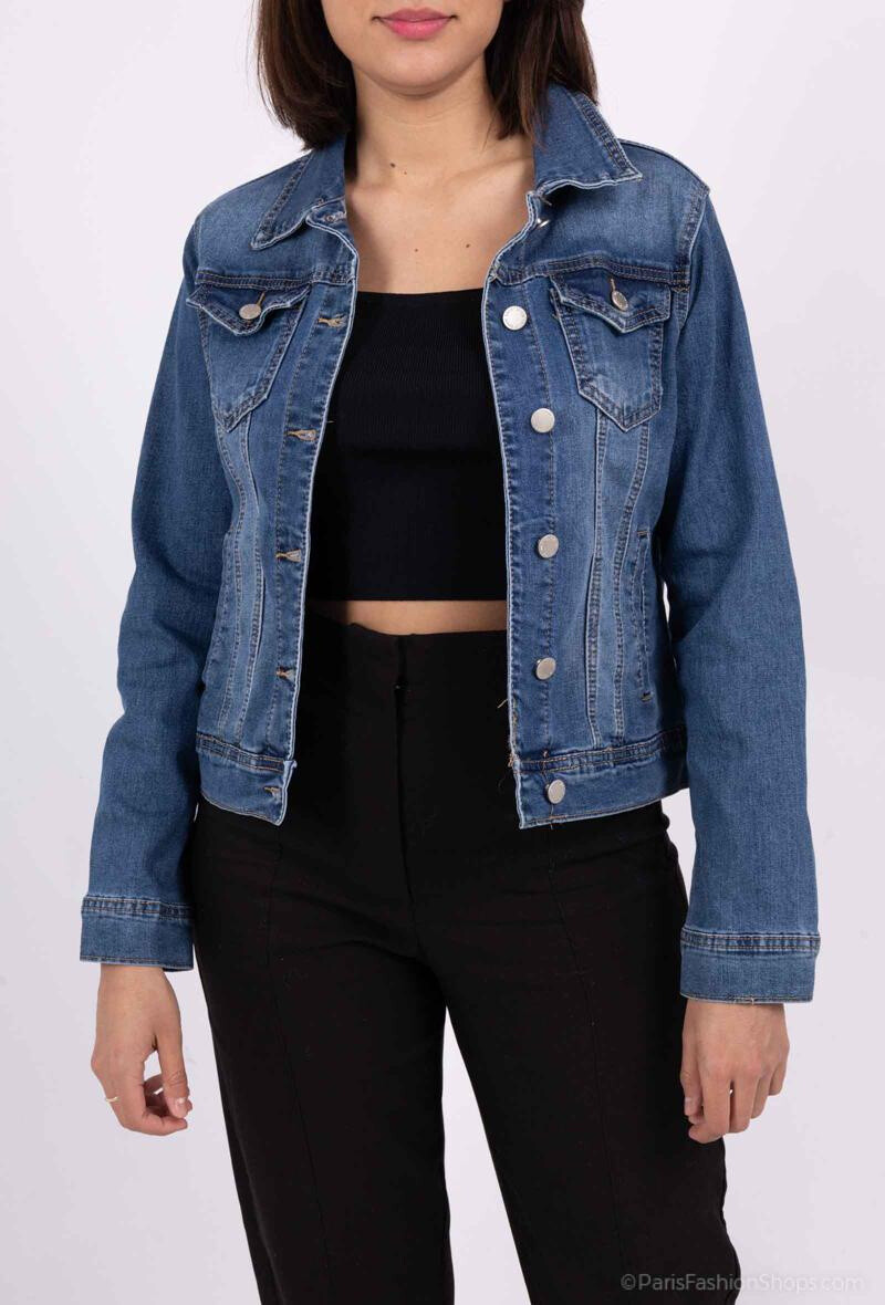 Grossista Lusa Mode - Giacca di jeans a quattro tasche