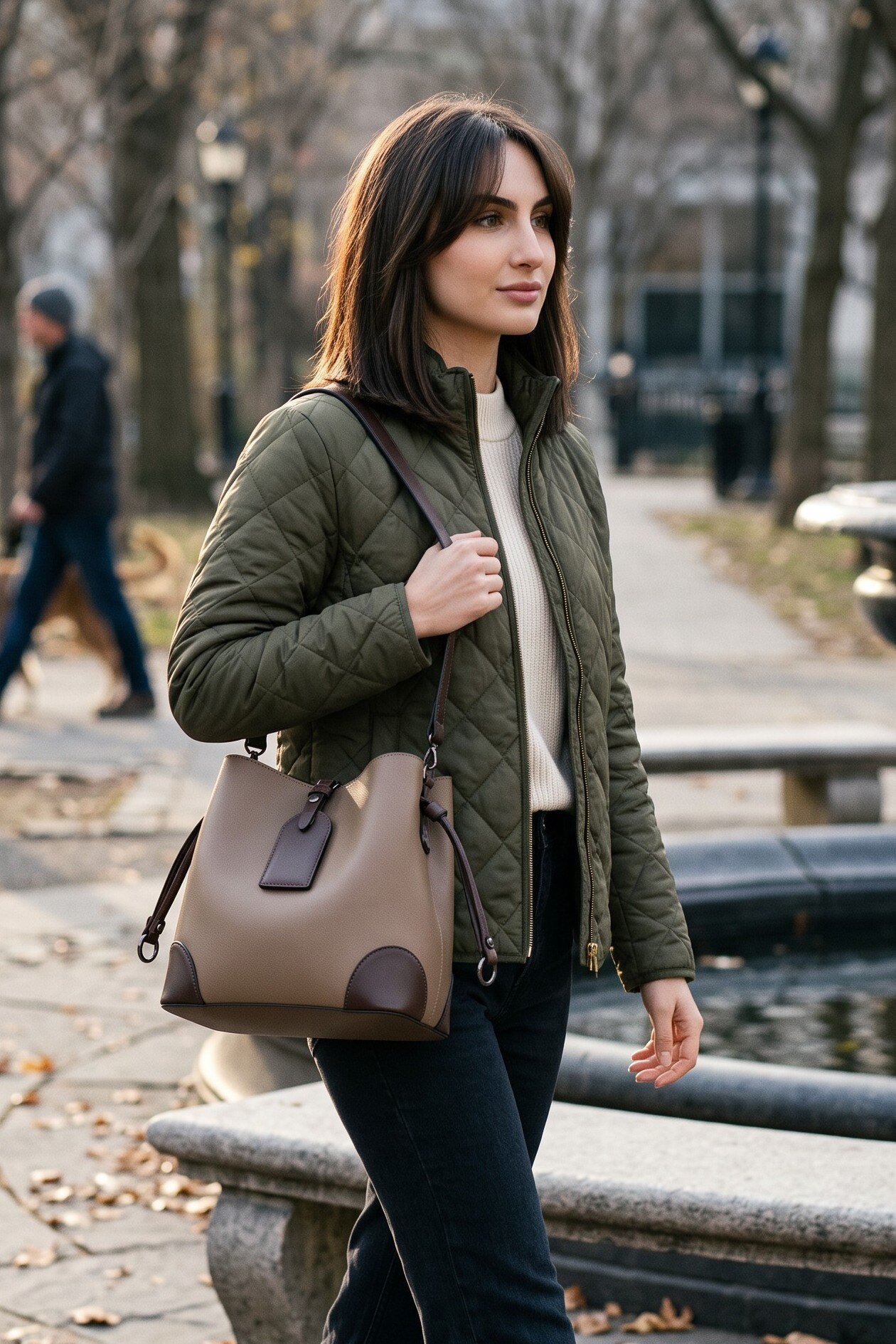 Wholesaler LUX - Bucket bag — contrasting corners — shoulder strap included — CHIC