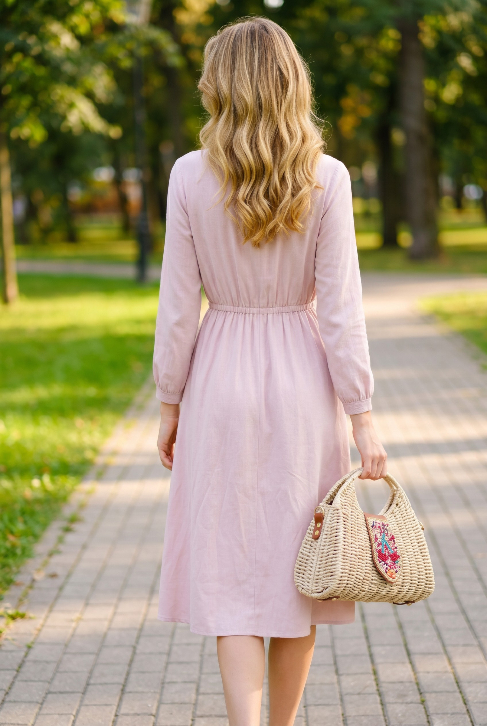 Großhändler LUX - Handtasche — Raffia mit mehrfarbiger Perlenplatte — Schulterriemen inklusive — BOHO