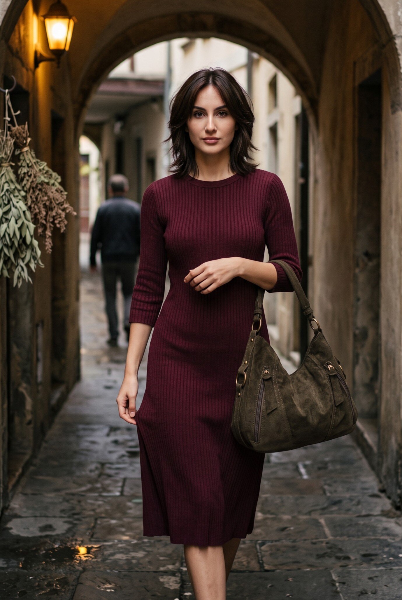 Grossista LUX - Hobo bag — effetto camoscio — tracolla inclusa — URBAN