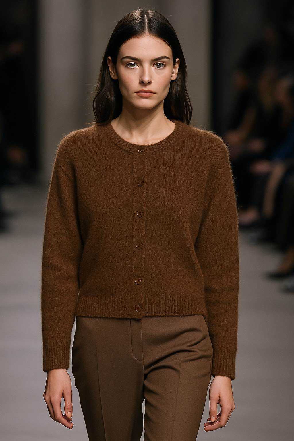 Großhändler LUZABELLE Paris - Strick-Cardigan mit 35% Baby-Alpaka