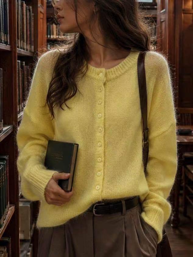 Grossiste LUZABELLE Paris - Gilet Luzabelle Vaporeux en Kid Mohair et Laine