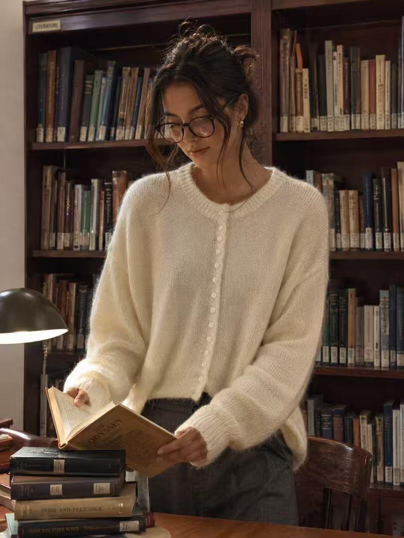 Grossiste LUZABELLE Paris - Gilet Luzabelle Vaporeux en Kid Mohair et Laine