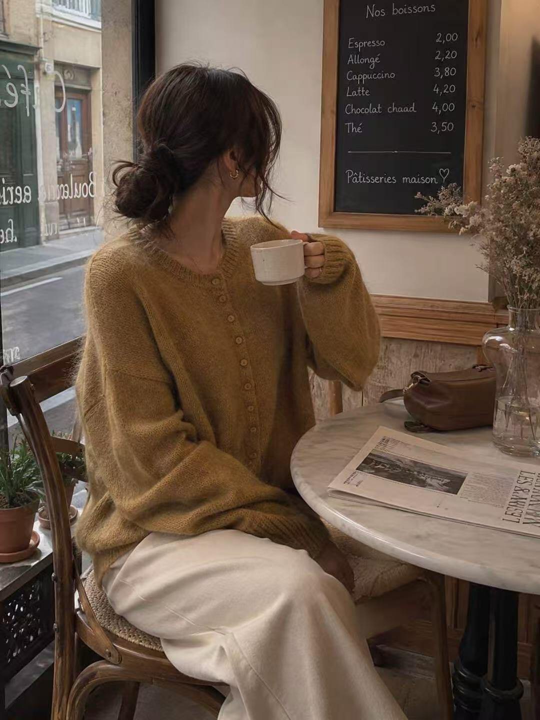Grossiste LUZABELLE Paris - Gilet Luzabelle Vaporeux en Kid Mohair et Laine