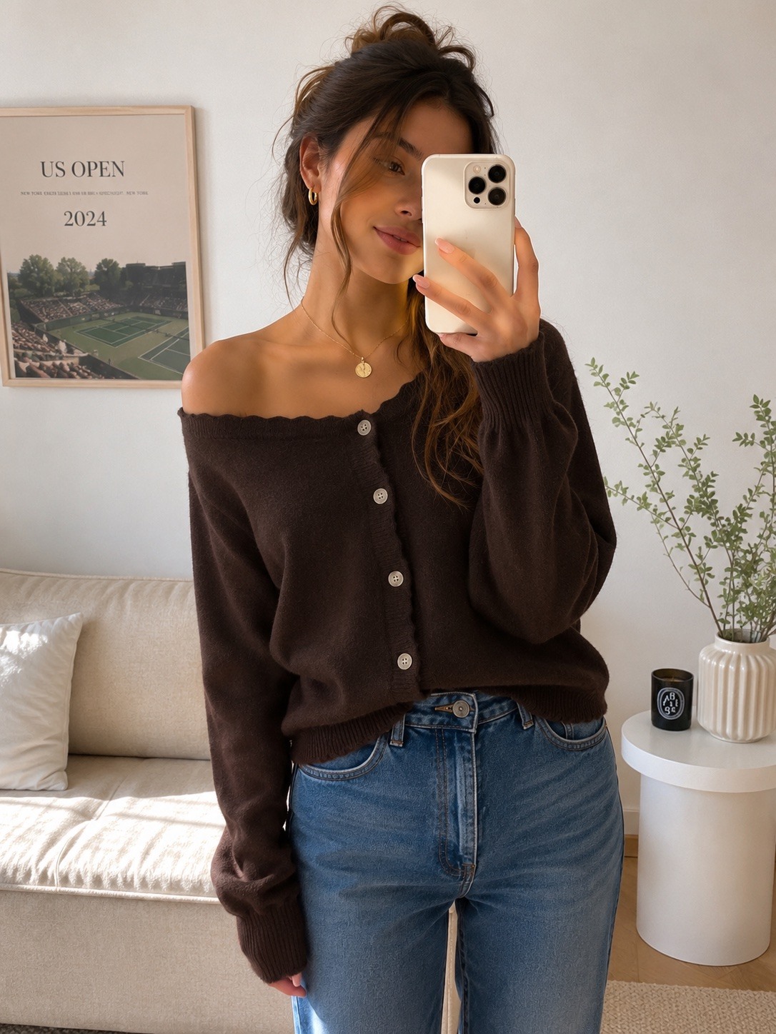 Grossista LUZABELLE Paris - Gilet lavorato a maglia in lana 20% con finiture smerlate