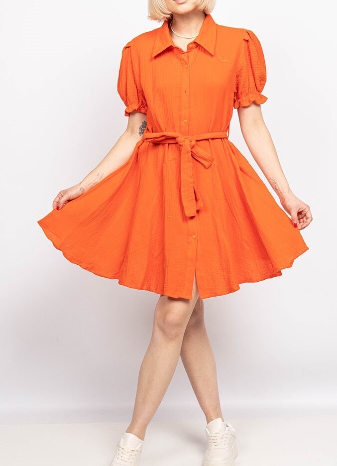 Großhändler LUZABELLE Paris - Baumwoll-Gaze-Hemdkleid „Dolce Riviera“