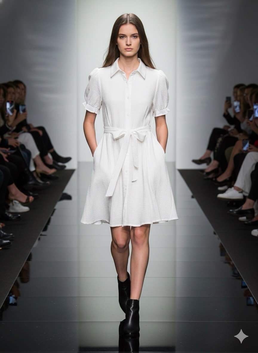 Mayorista LUZABELLE Paris - Vestido Camisero de Gasa de Algodón “Dolce Riviera”