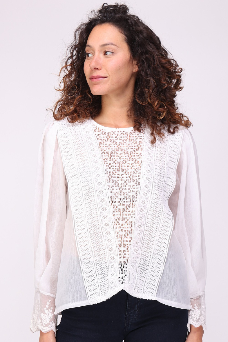 Grossista LUZABELLE - Blusa con pizzo