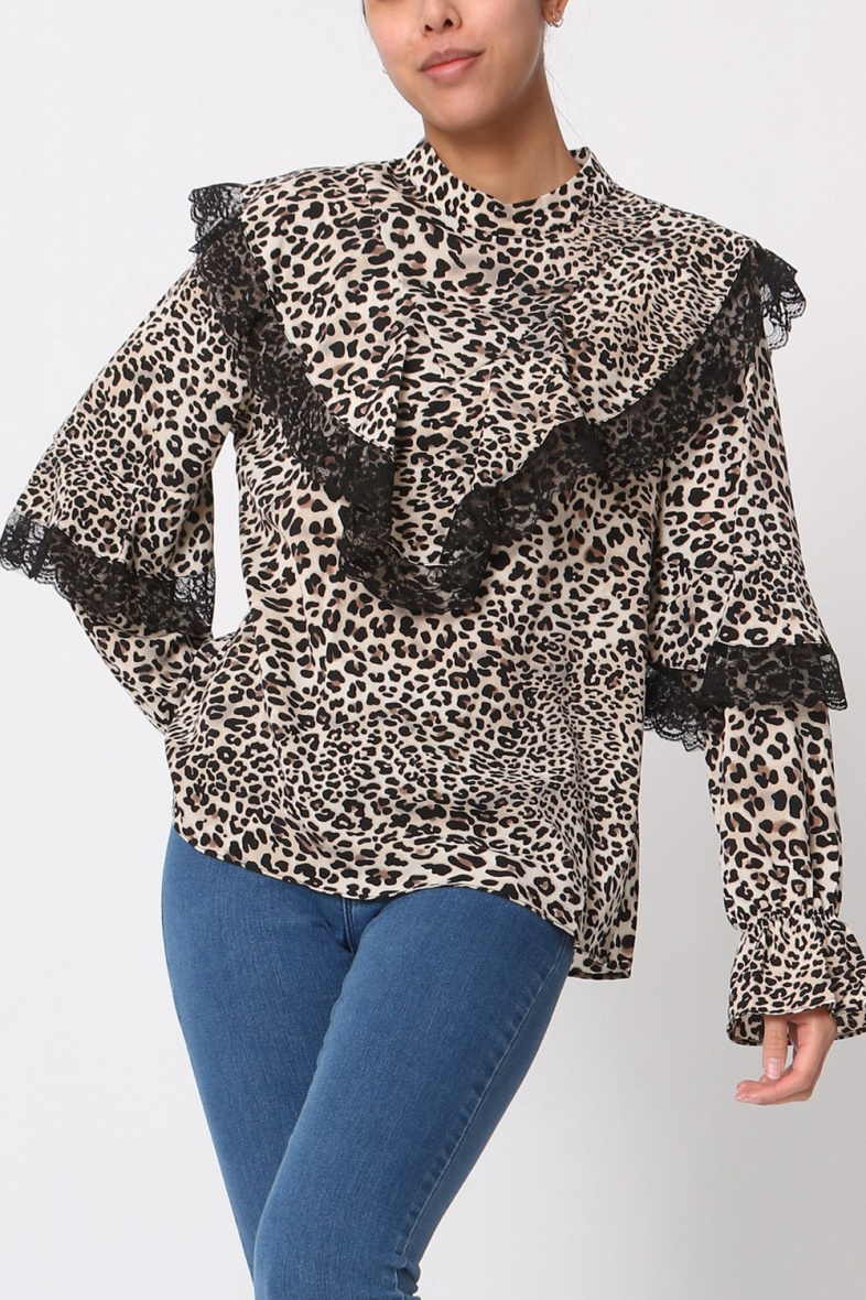 Mayorista LUZABELLE - Blusa de leopardo