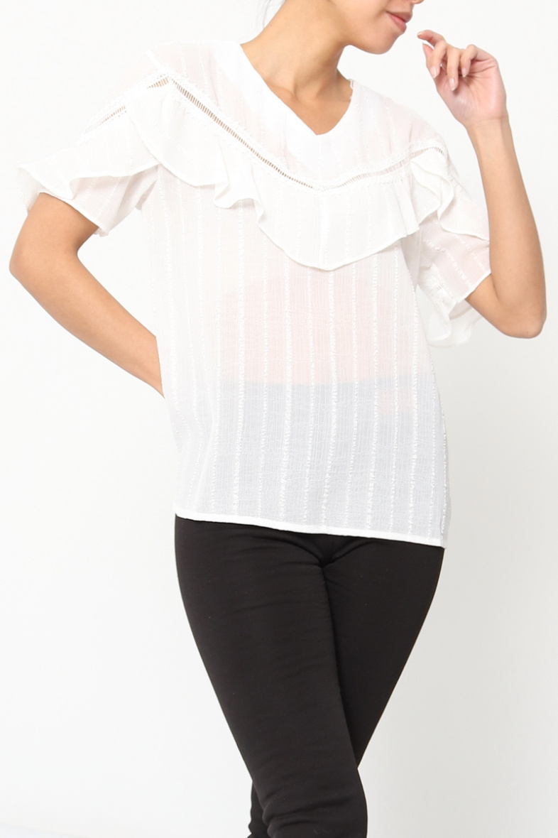 Grossista LUZABELLE - Blusa con volantini
