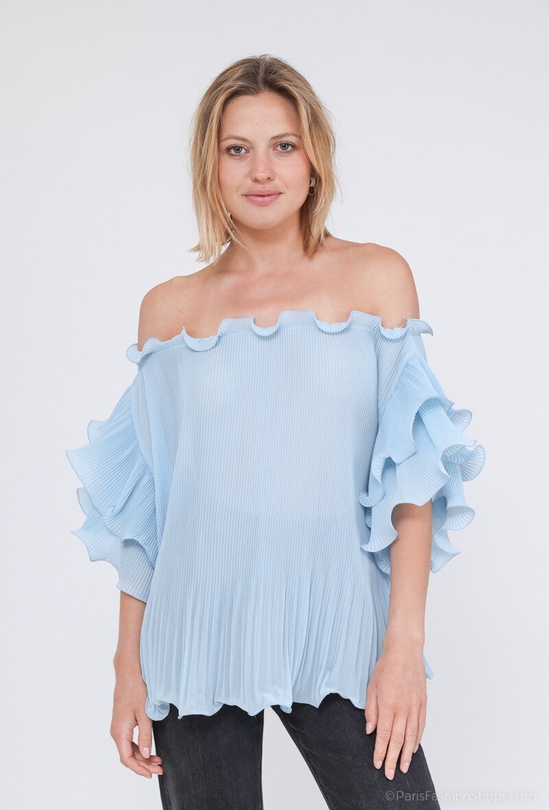 Grossista LUZABELLE - Blusa plissettata