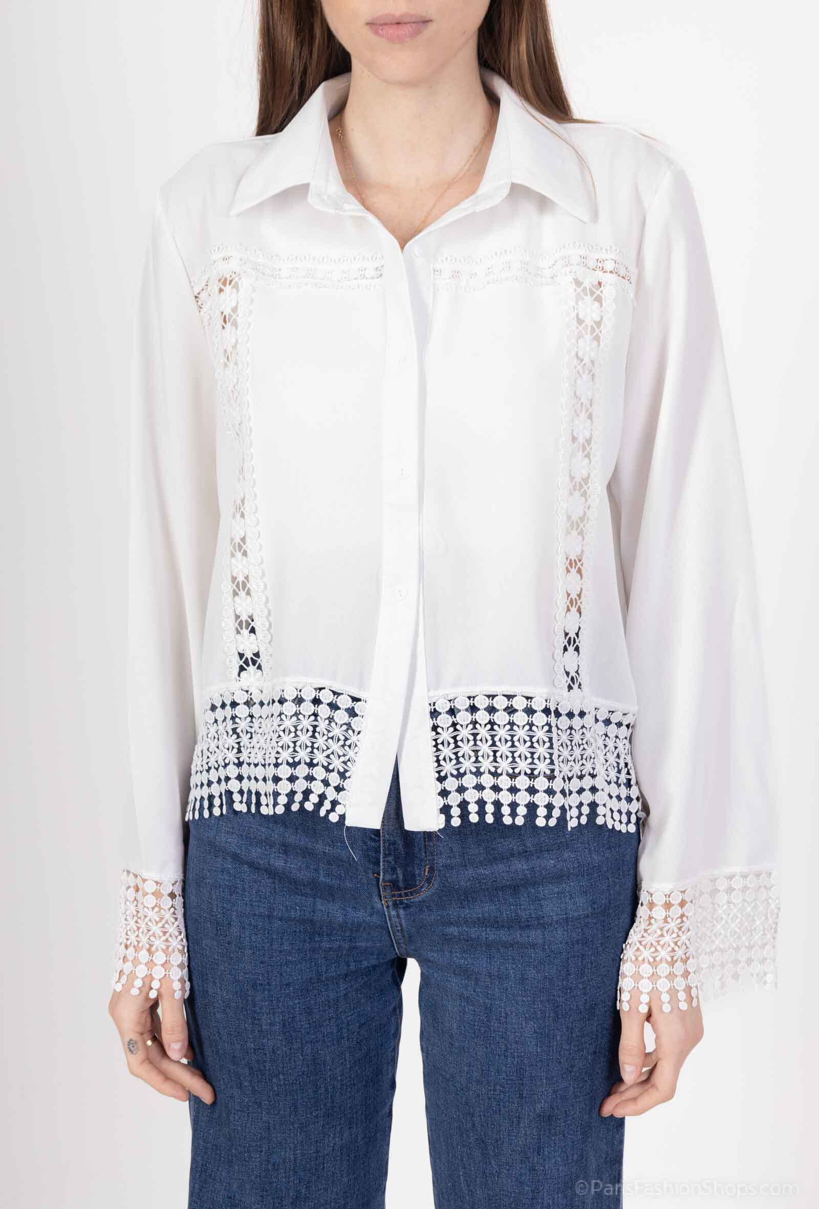 Wholesaler LUZABELLE - Low lace shirt