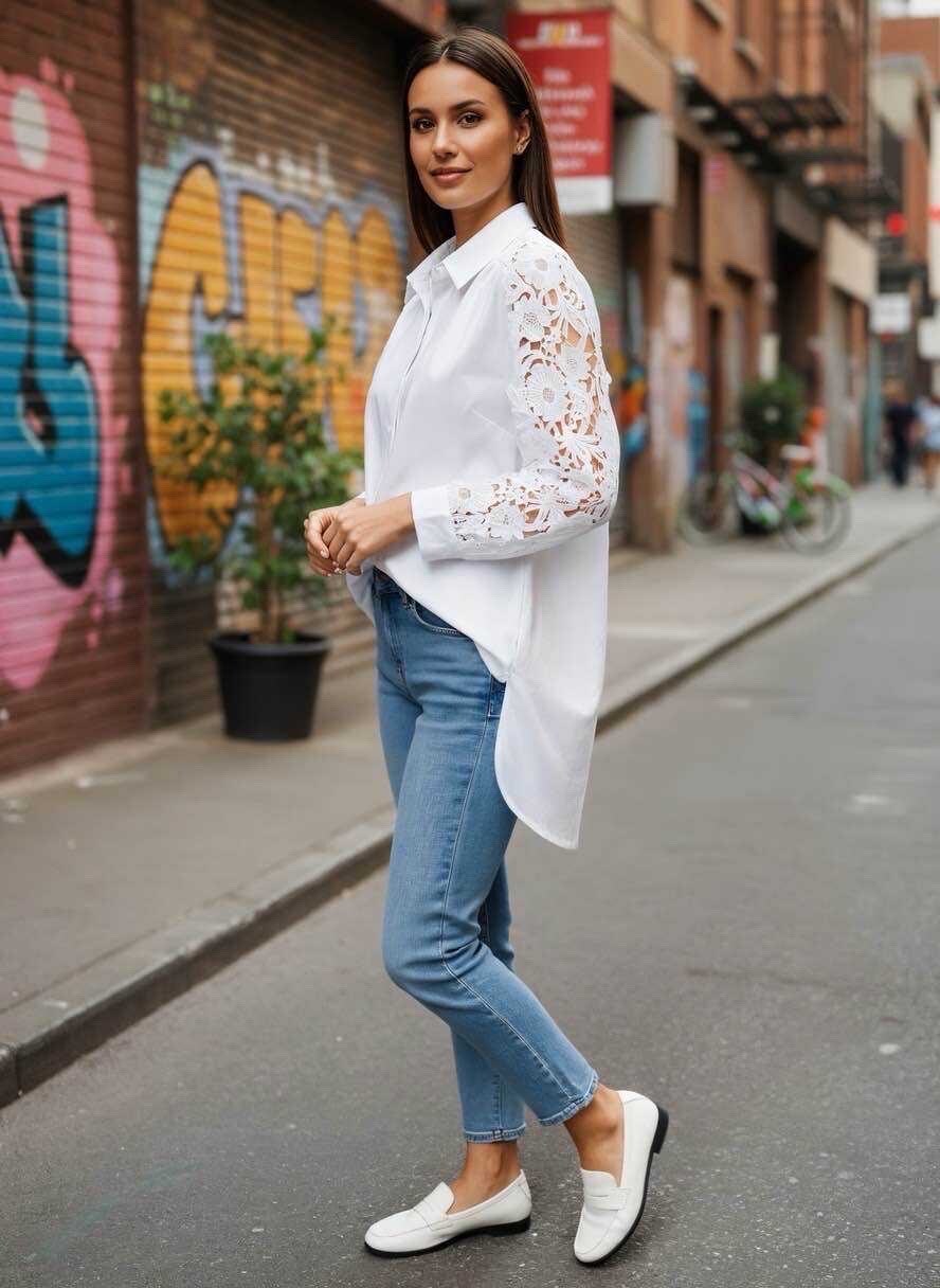 Grossiste LUZABELLE Paris - Chemise en dentelle