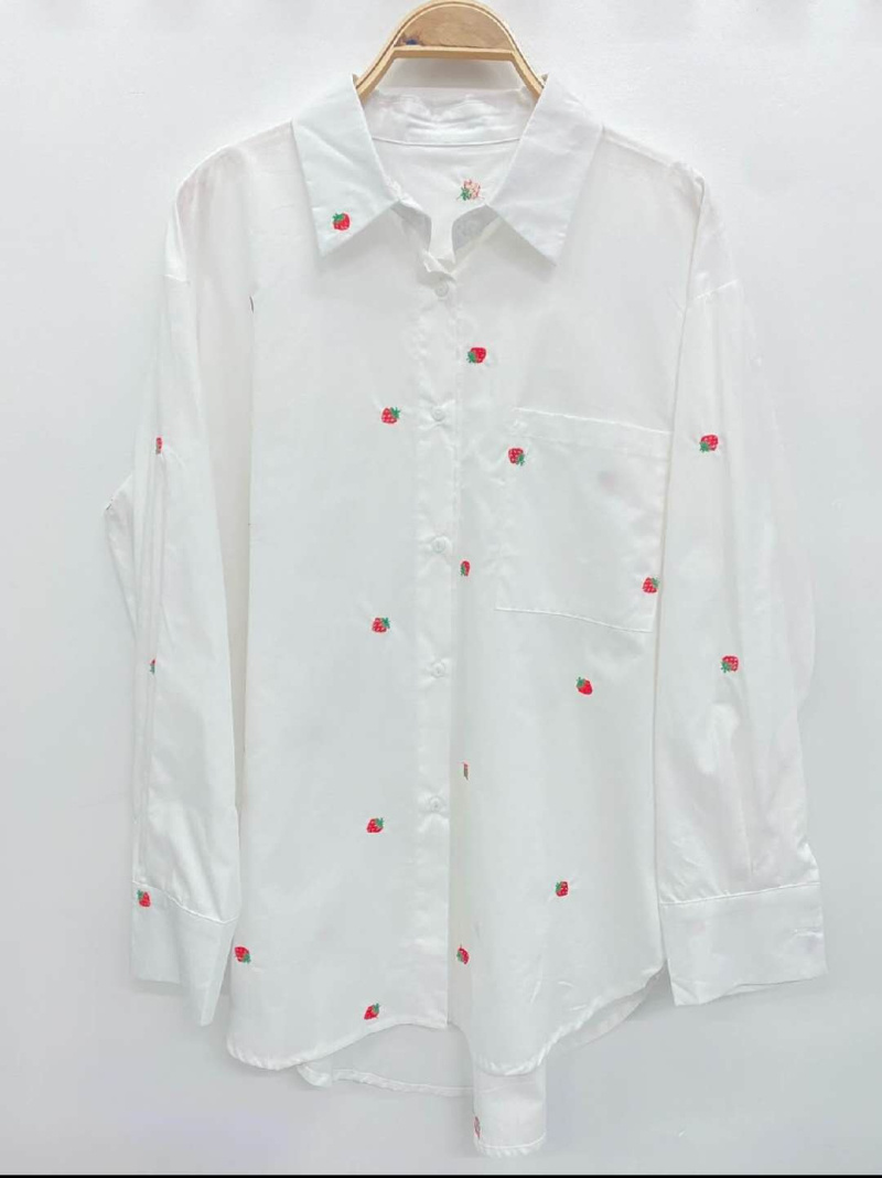 Wholesaler LUZABELLE - Strawberry print shirt