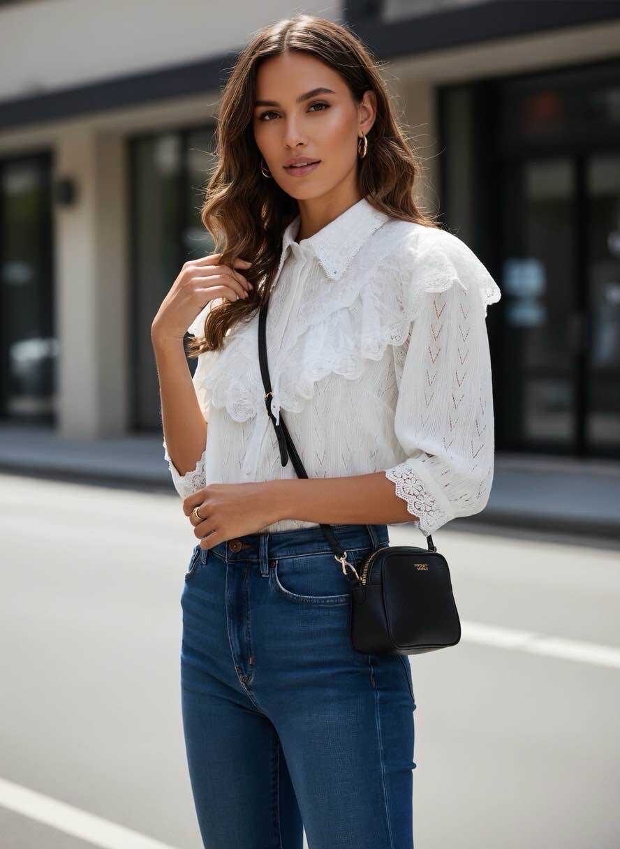 Wholesaler LUZABELLE - Ruffled shirt