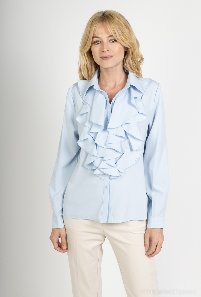 Wholesaler LUZABELLE - Long-sleeved ruffled shirt