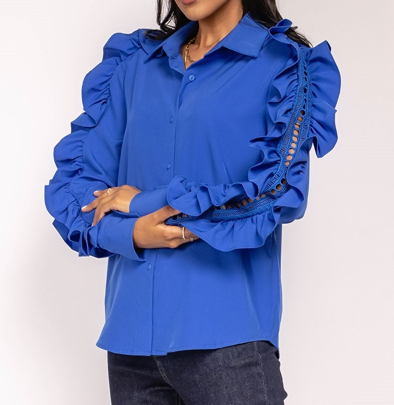Grossiste LUZABELLE - Chemise avec volants