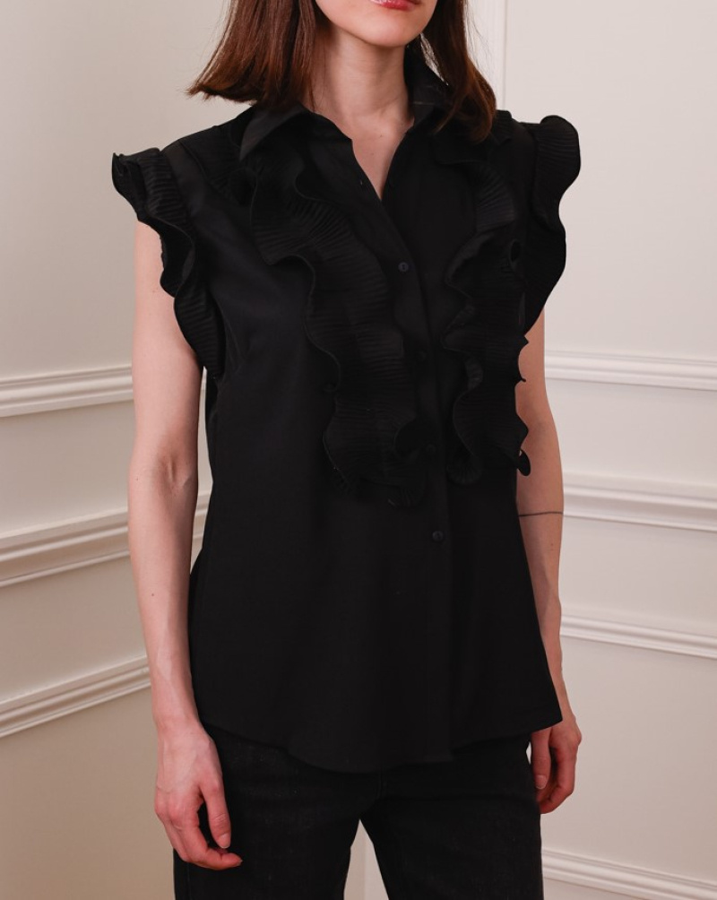 Grossista LUZABELLE - Camicia senza maniche con volant