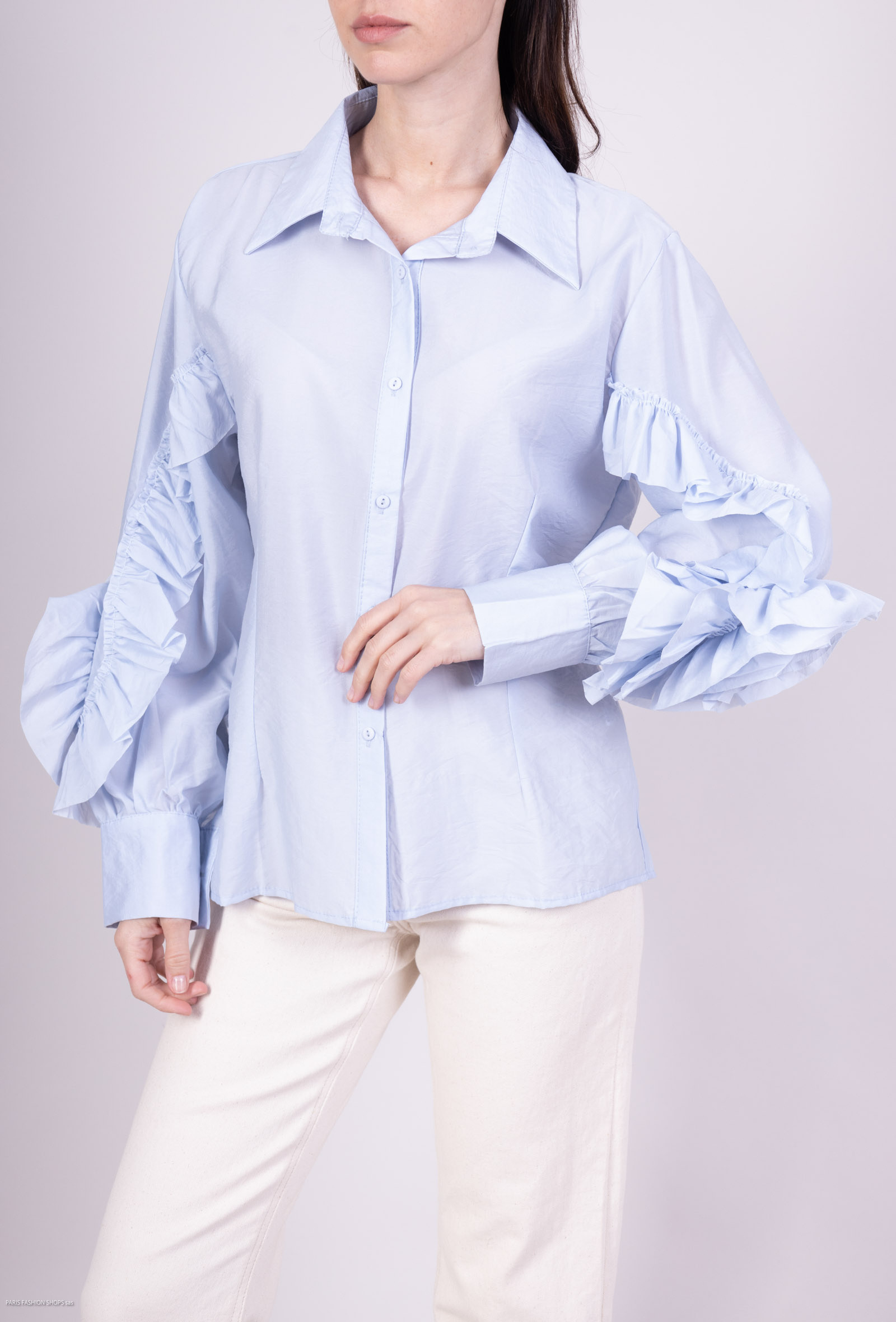 Grossiste LUZABELLE - Chemise manche avec fleur