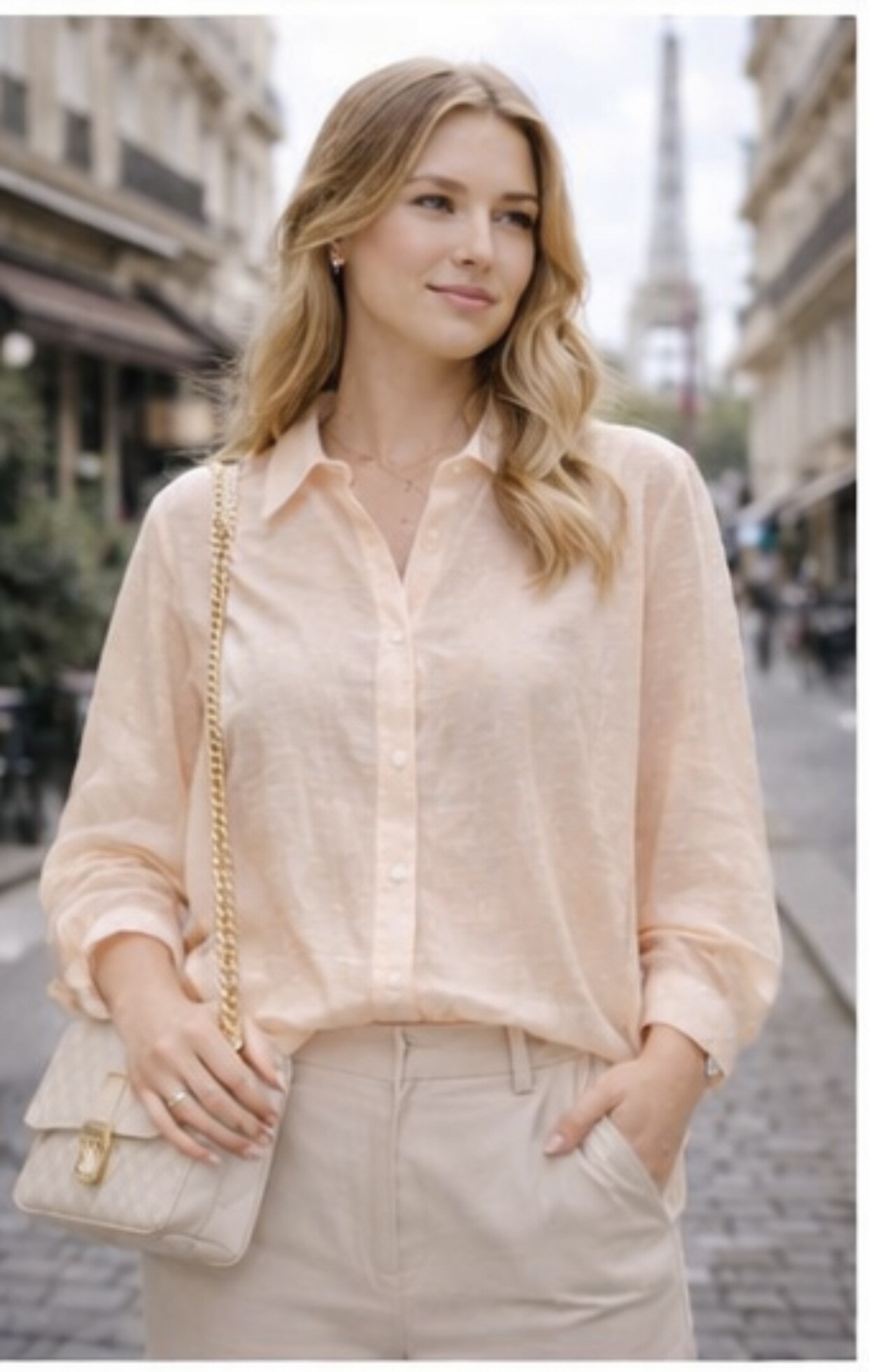 Wholesaler LUZABELLE Paris - Textured Fluid Shirt – Parisian Chic