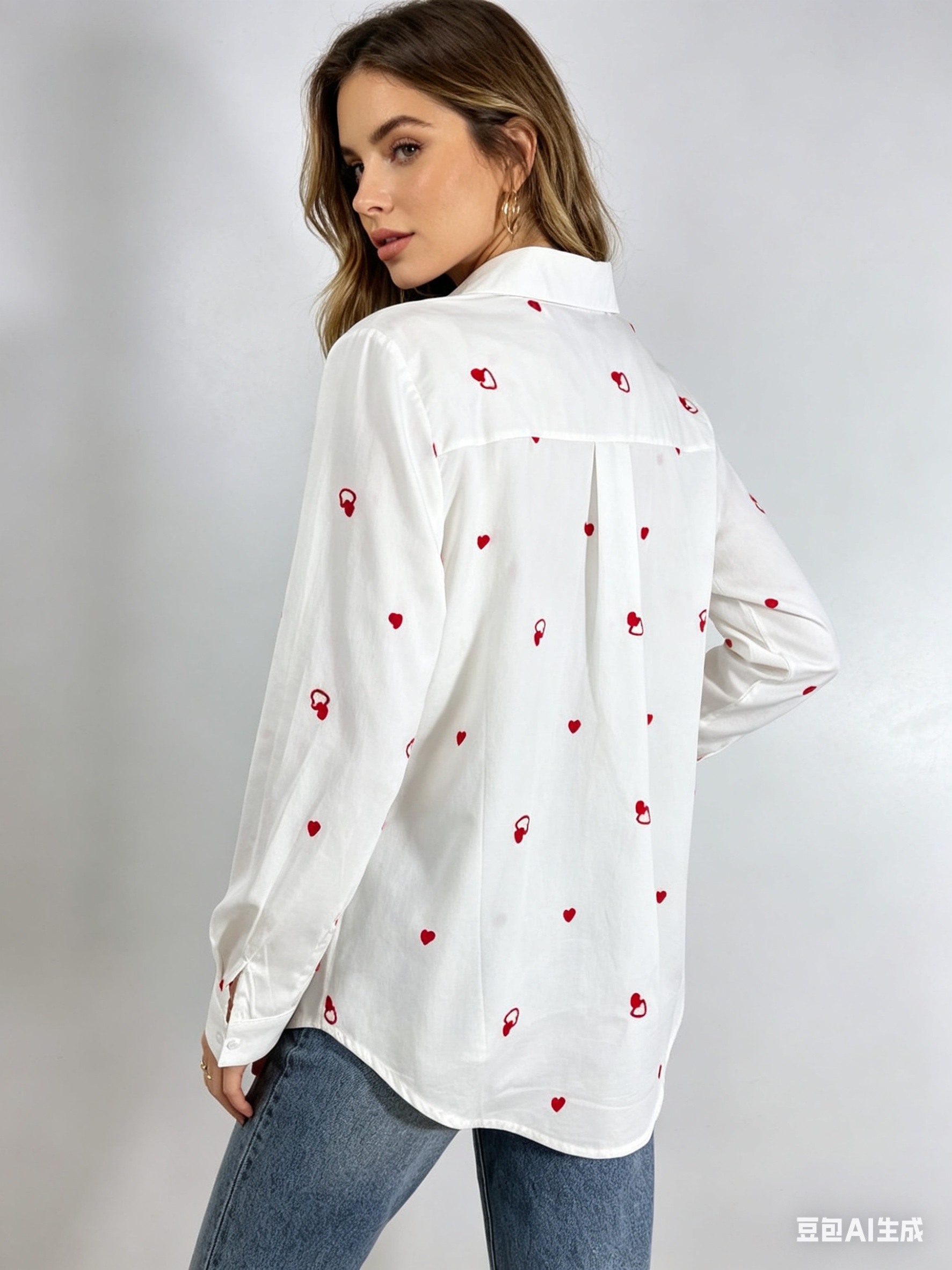 Wholesaler LUZABELLE Paris - Embroidered Heart Shirt – Paris Love Shirt