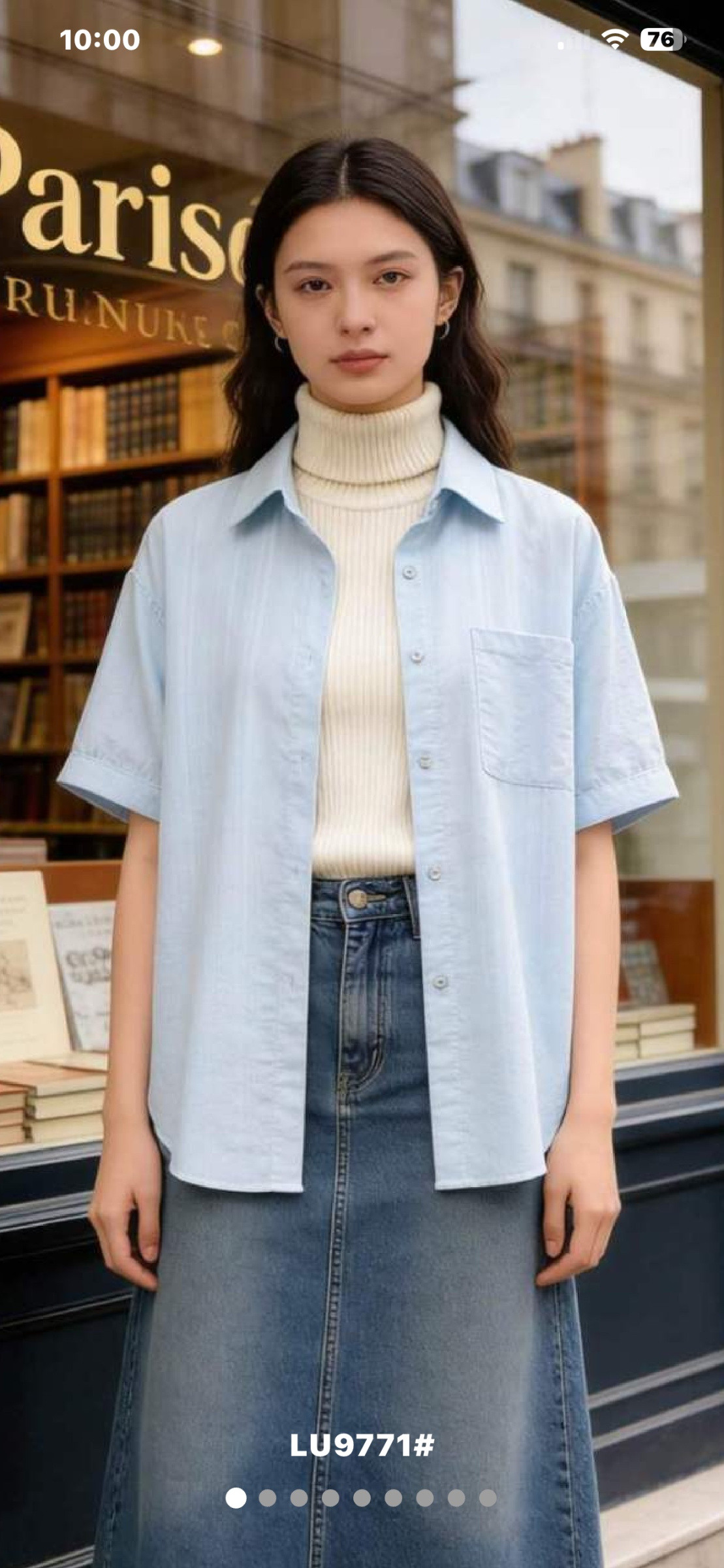 Mayorista LUZABELLE - Camisa de manga corta en 100% Algodón