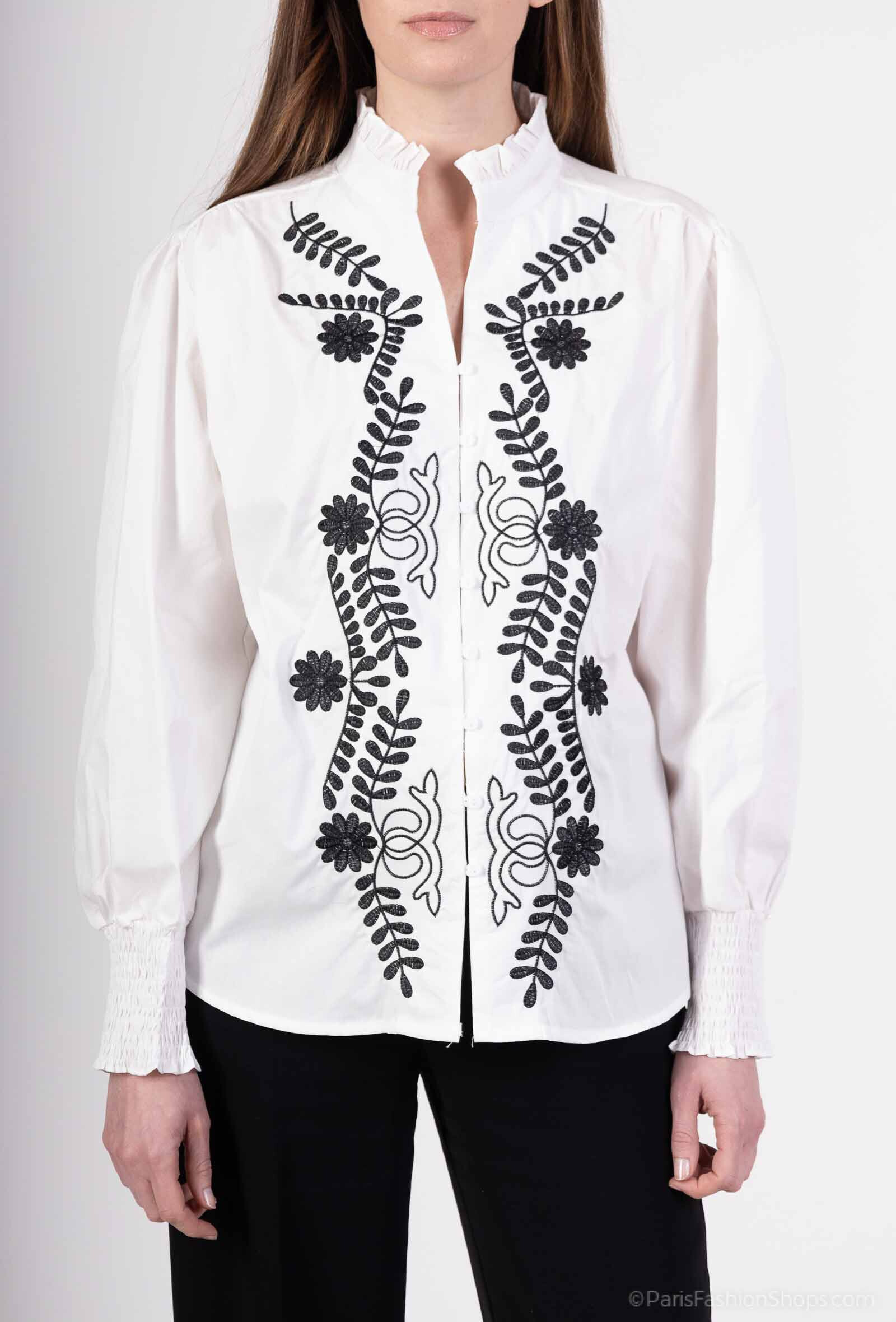 Wholesaler LUZABELLE - 100% Cotton shirt with embroidery