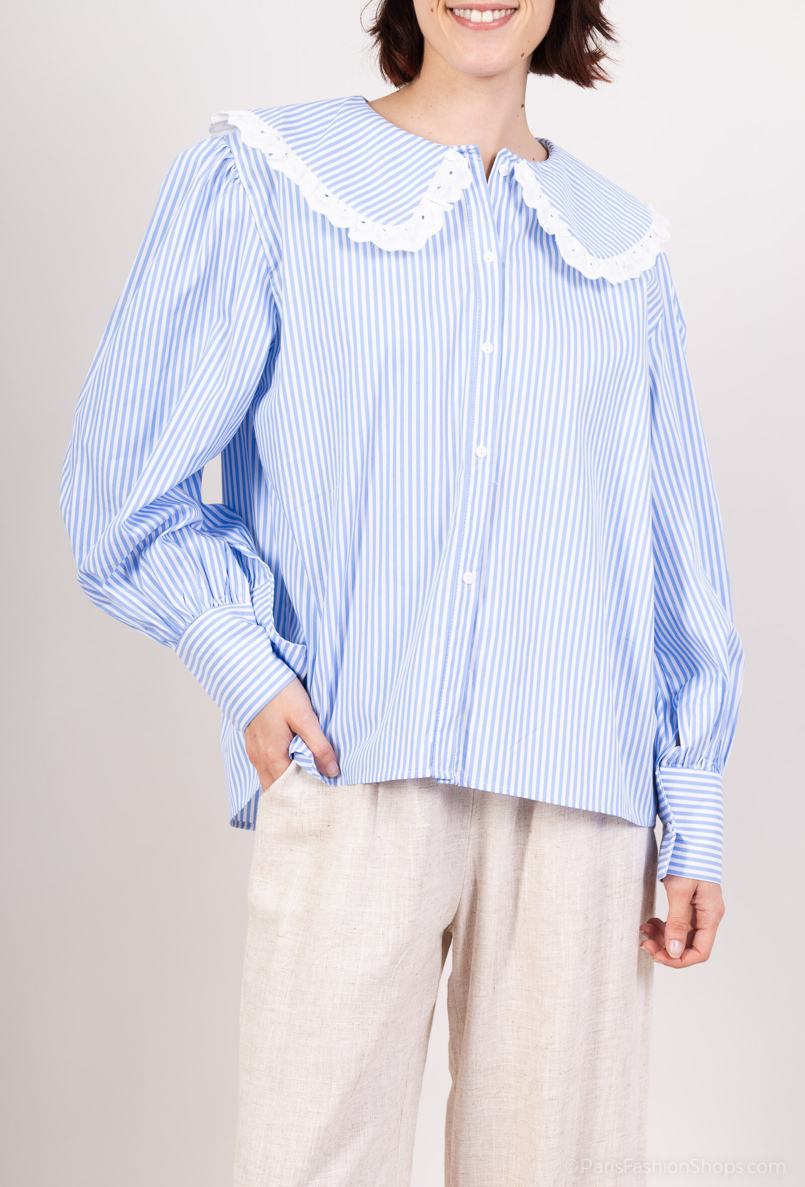 Großhändler LUZABELLE - Cotton Claudine Kragenhemd