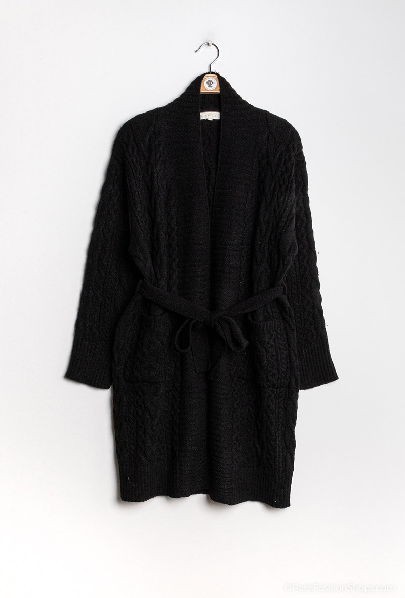 Grossiste LUZABELLE - Long gilet torsadé