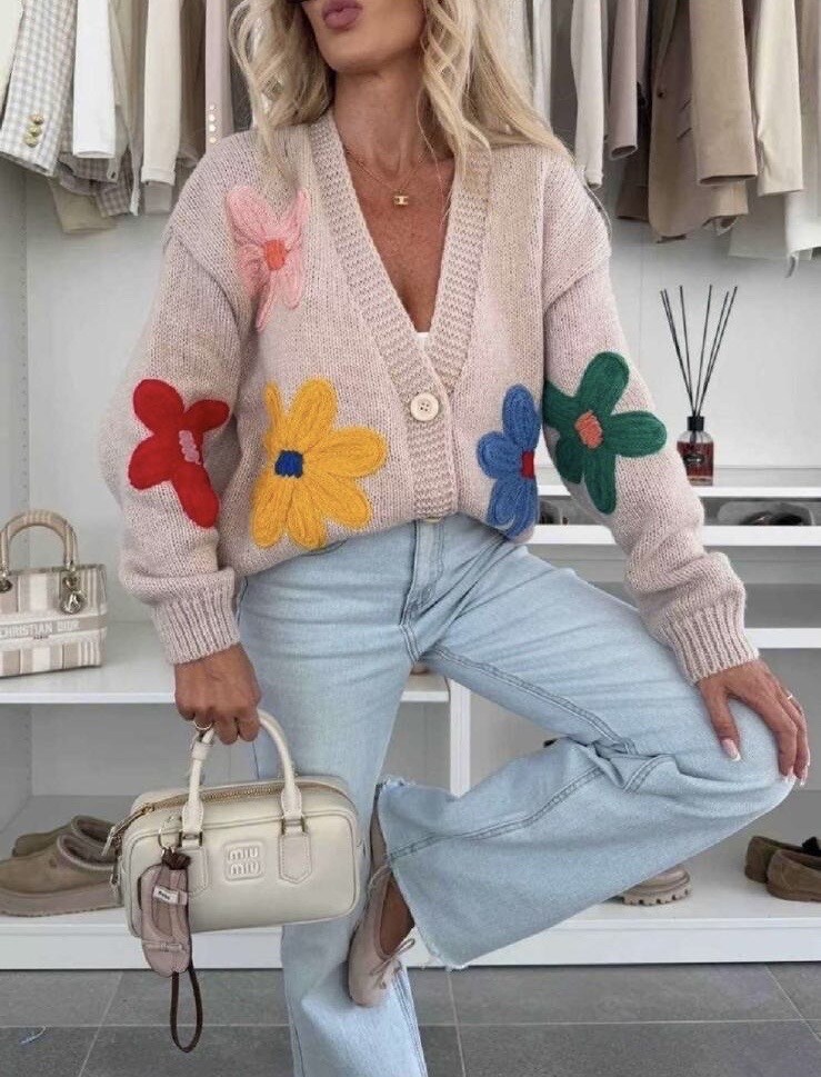 Grossiste LUZABELLE - Gilet à fleur