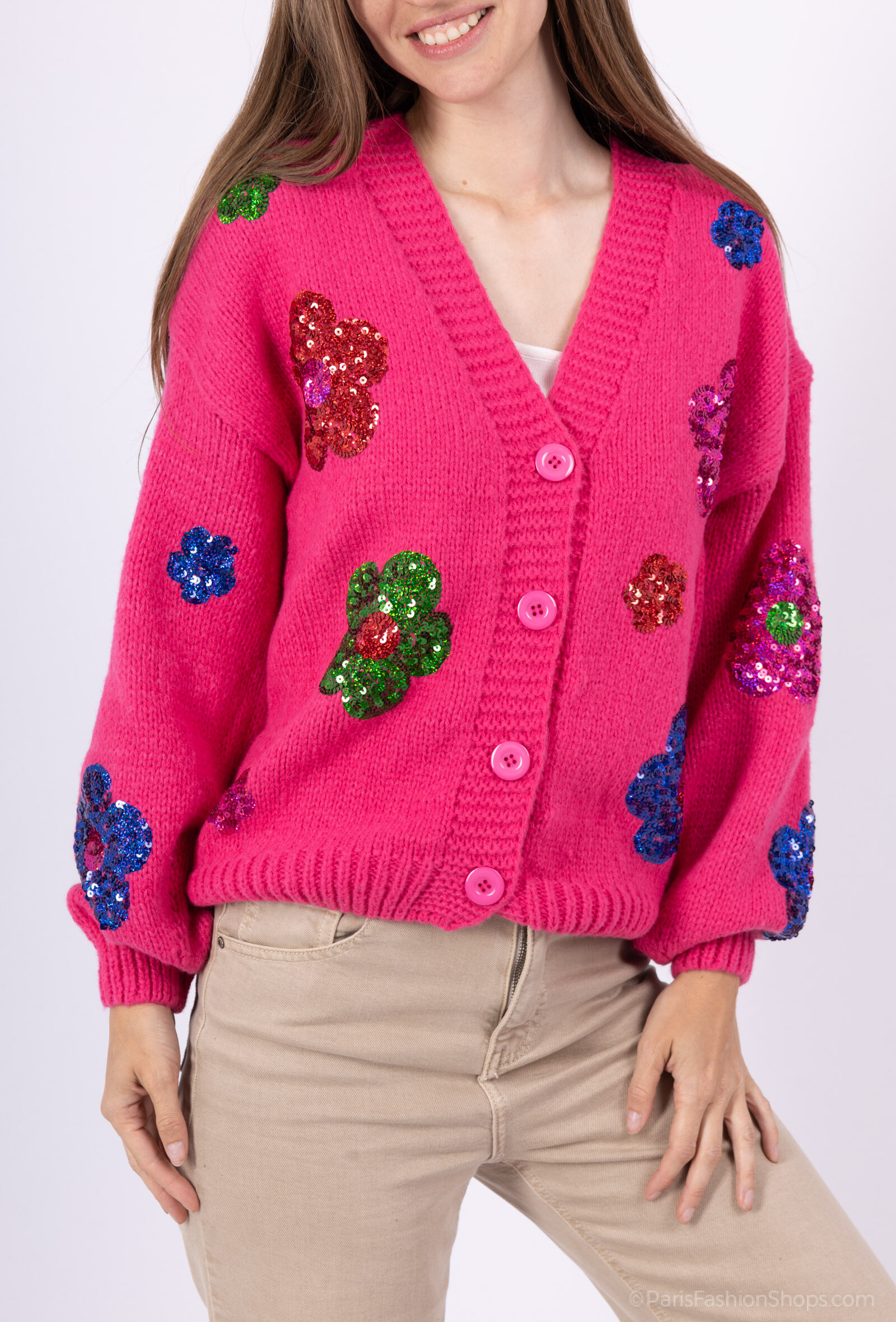Wholesaler LUZABELLE - Flower pattern vest
