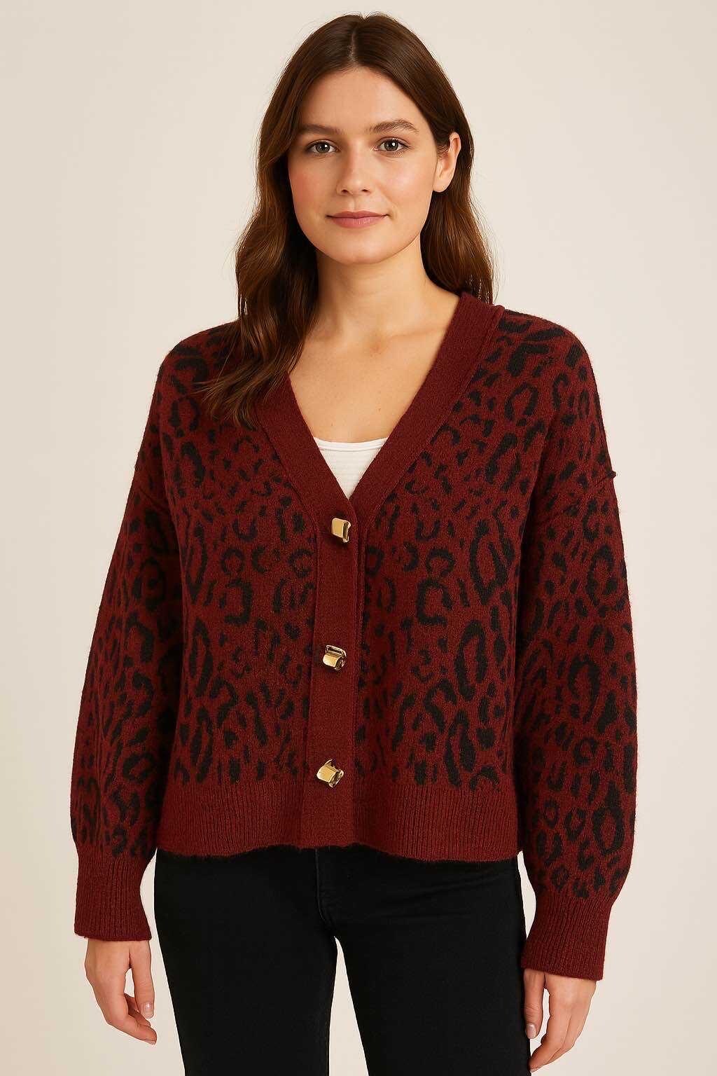 Grossiste LUZABELLE - Gilet “Fauve Élégance”