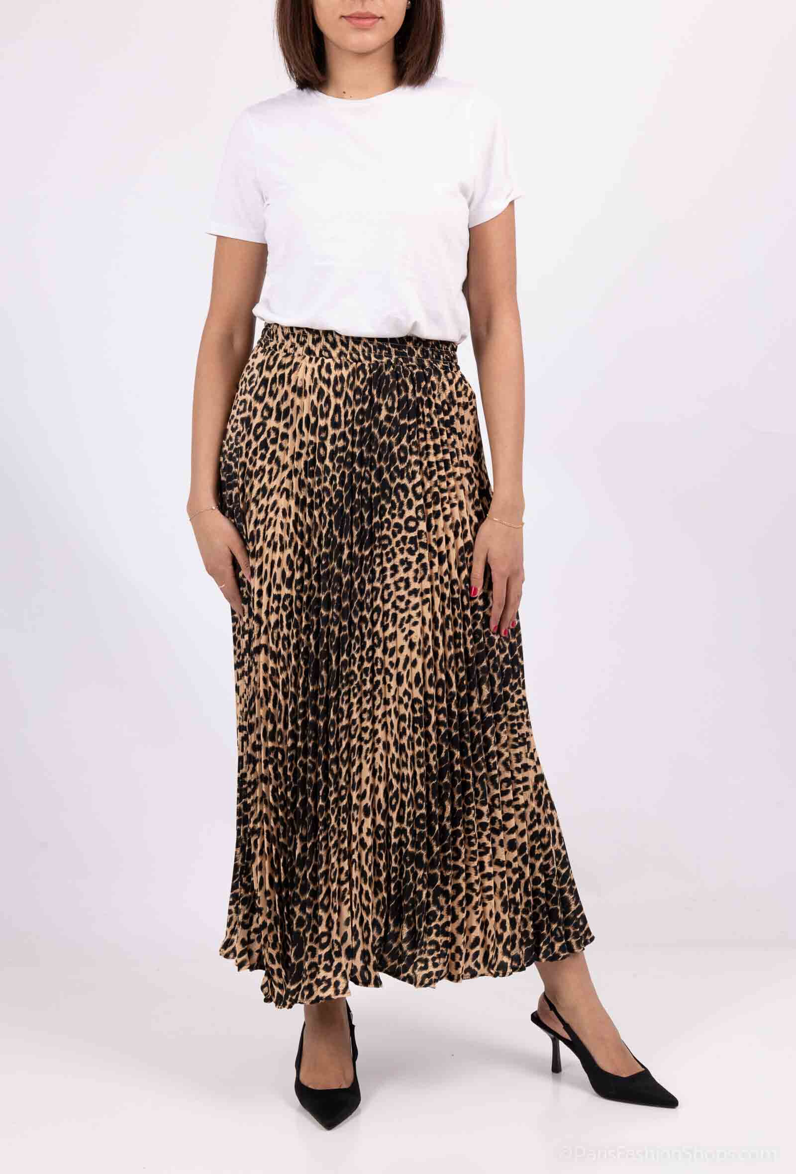 Wholesaler LUZABELLE - Long leopard skirt