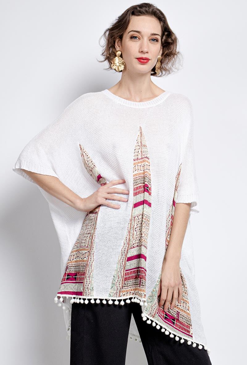 Wholesaler LUZABELLE Paris - Loose print sweater