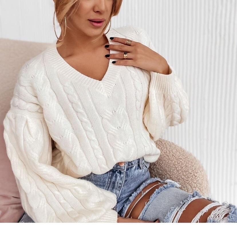 Grossiste LUZABELLE - Pull en maille torsadée