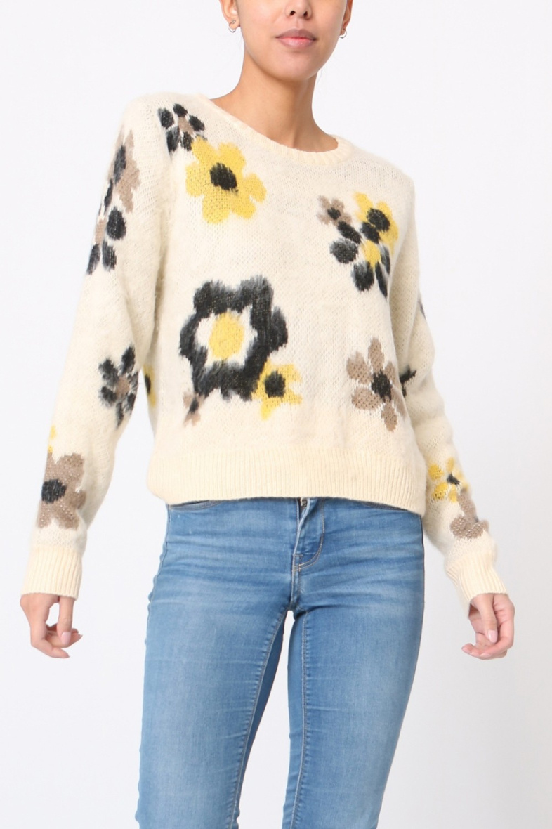 Grossiste LUZABELLE - Pull à motif fleurs