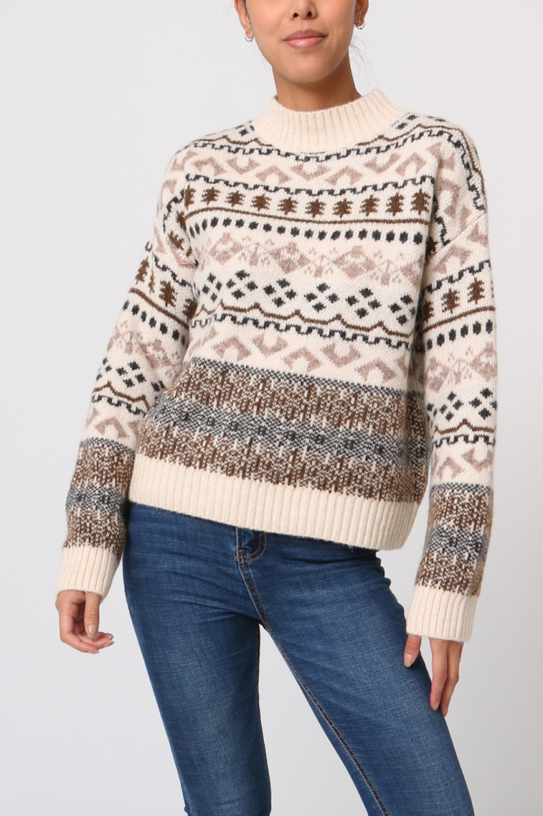 Grossiste LUZABELLE - Pull à motifs