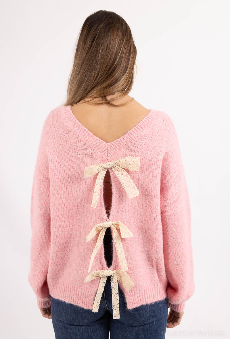 Grossiste LUZABELLE - Pull à noeud