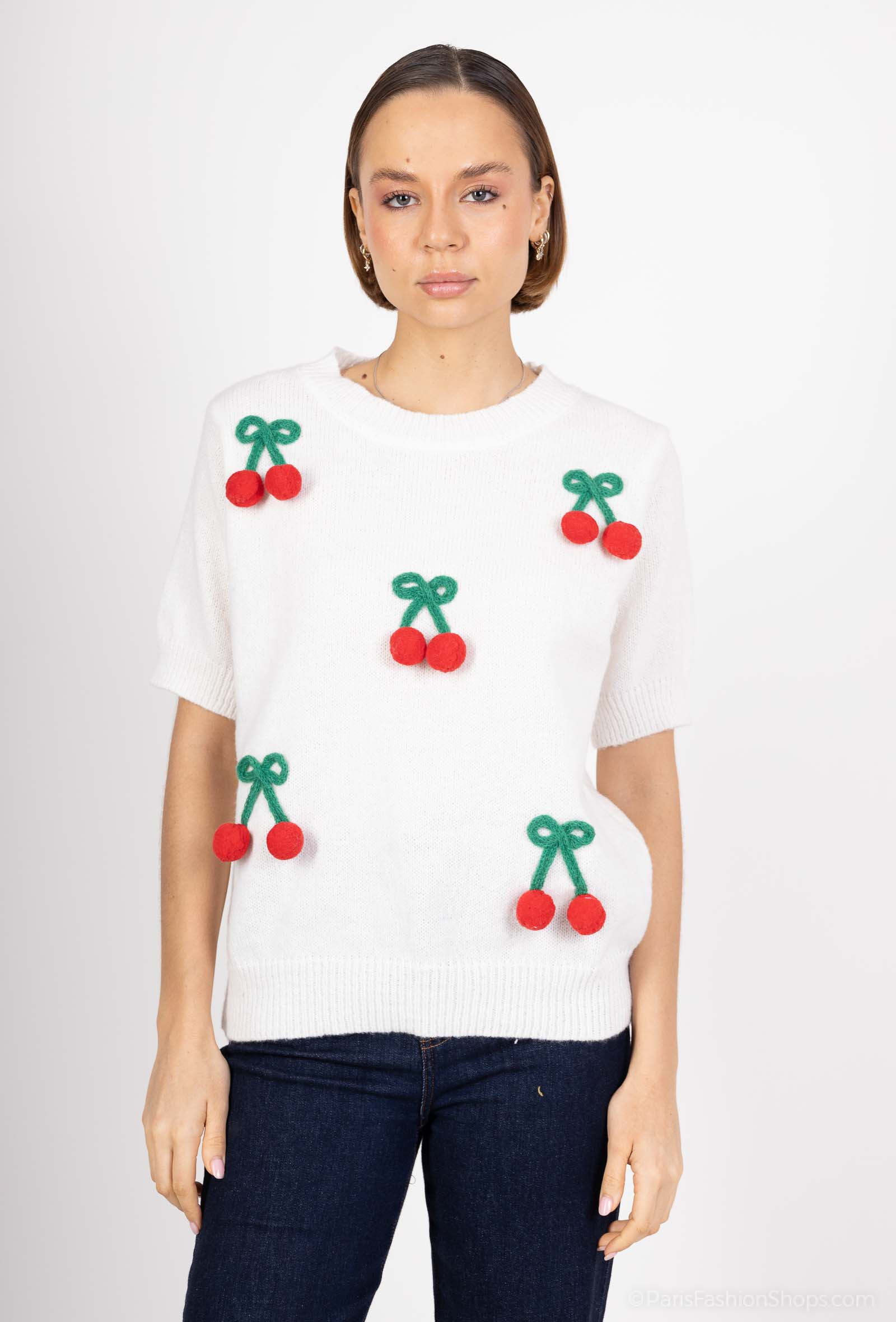 Grossiste LUZABELLE - PULL MANCHE COURT