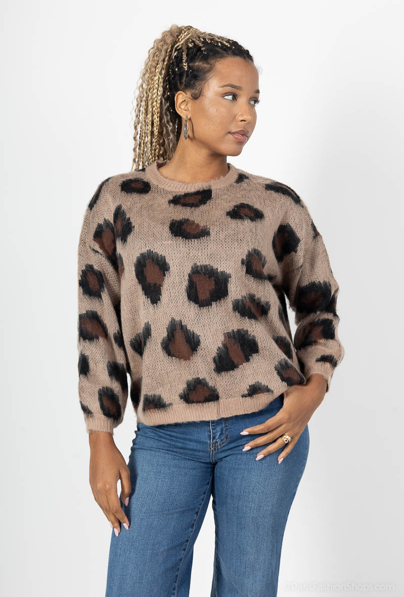 Wholesaler LUZABELLE - Leopard sweater