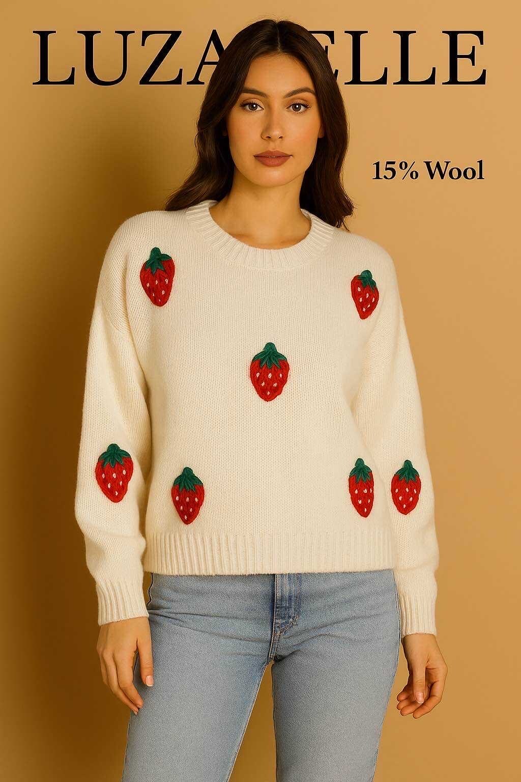 Grossiste LUZABELLE - PULL A LA FRAISE