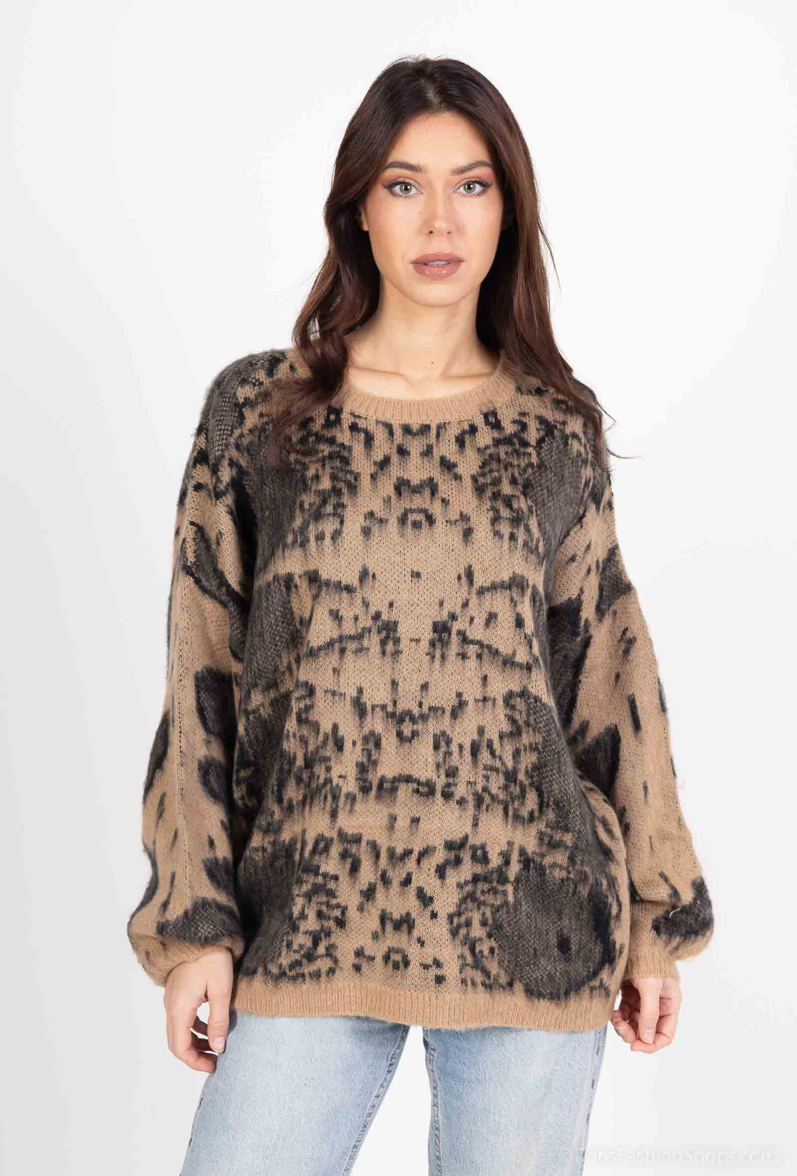 Wholesaler LUZABELLE - Leopard sweater