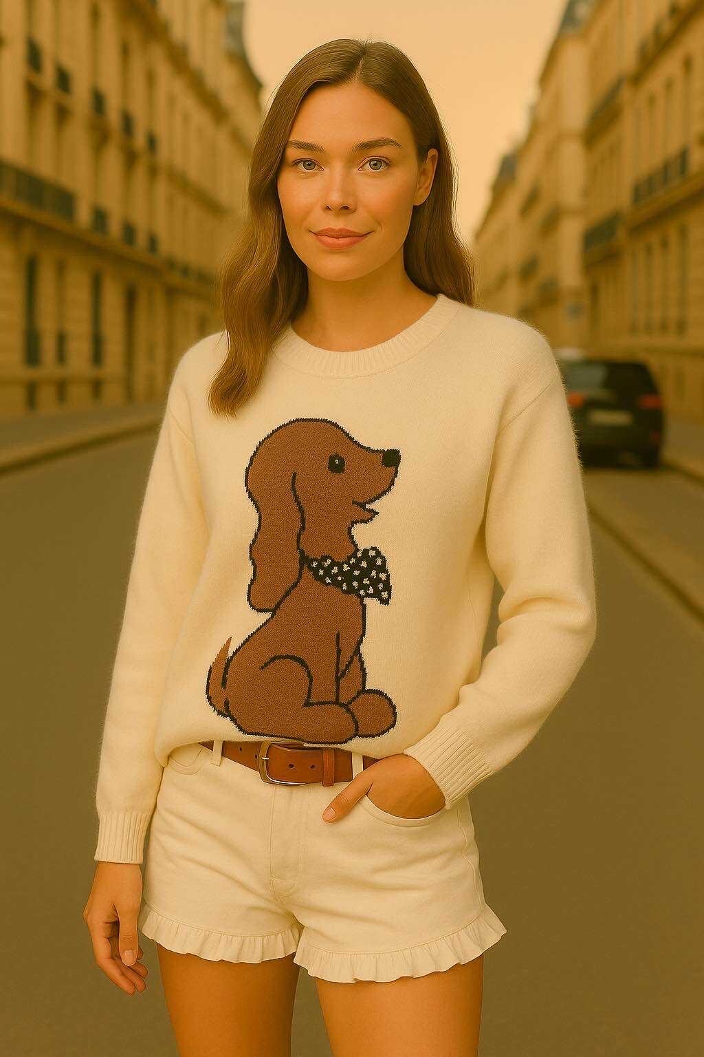 Grossiste LUZABELLE - Pull Doggie Chic