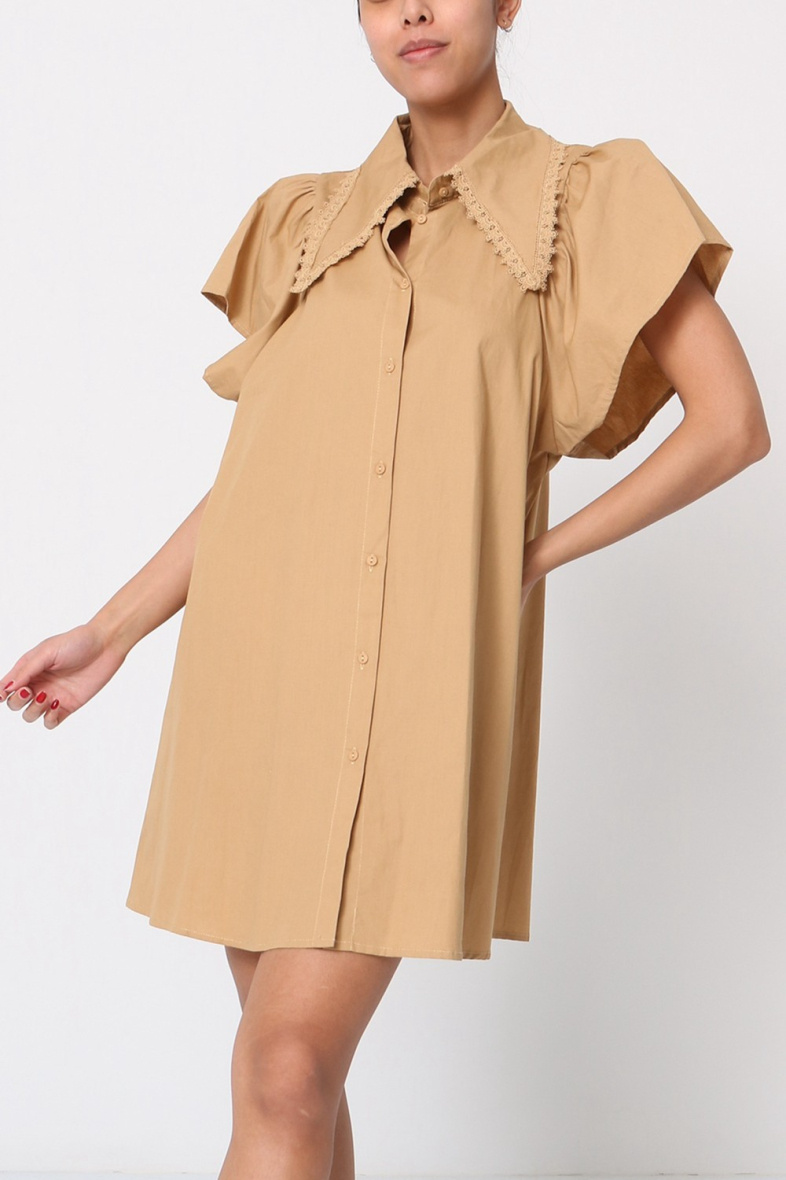 Grossista LUZABELLE - Abito camicia con colletto Claudine