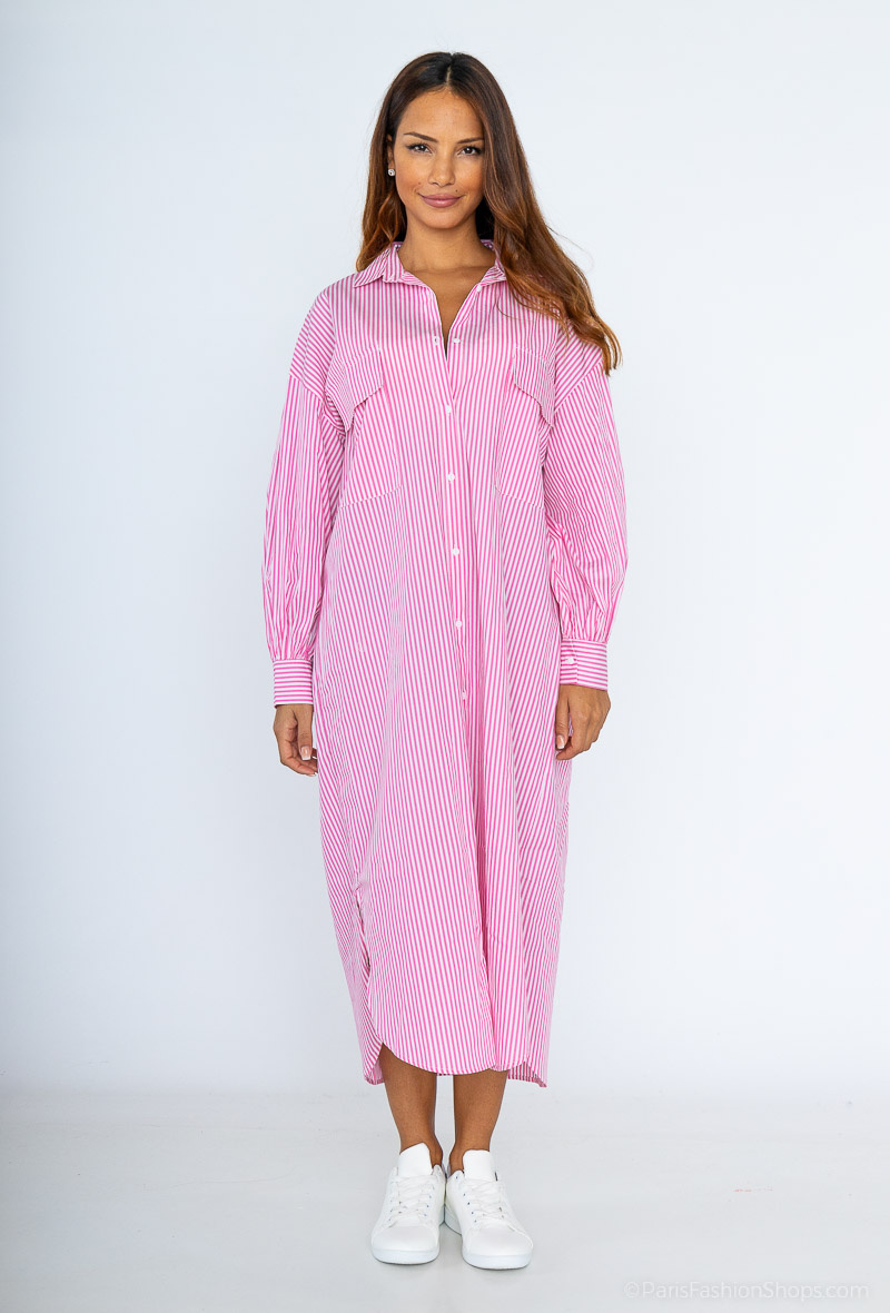 Wholesaler LUZABELLE - Long striped print dress