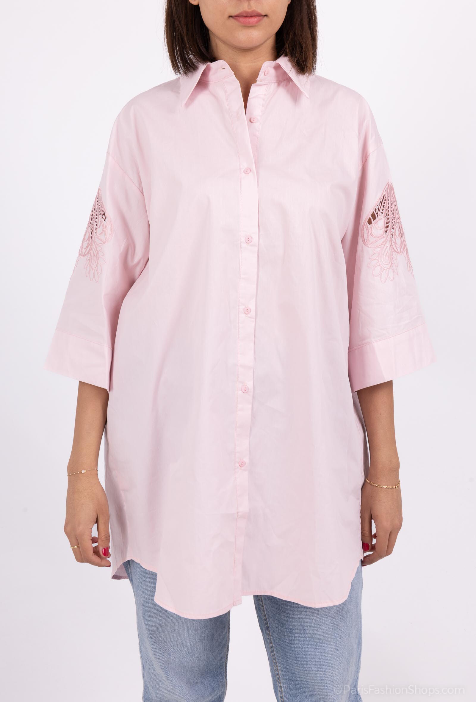 Wholesaler LUZABELLE - embroidery shirt dress