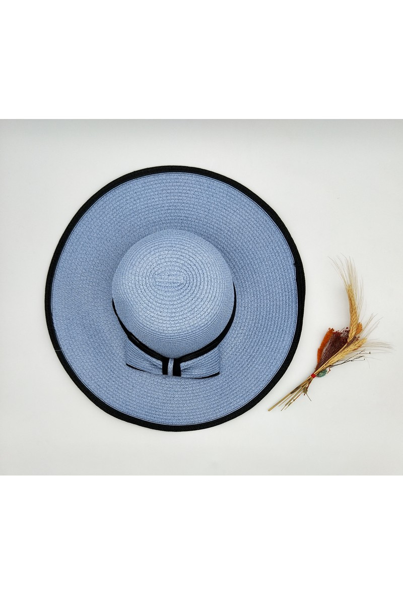 Grossiste LX Moda - Chapeau de paille avec nœud papillon